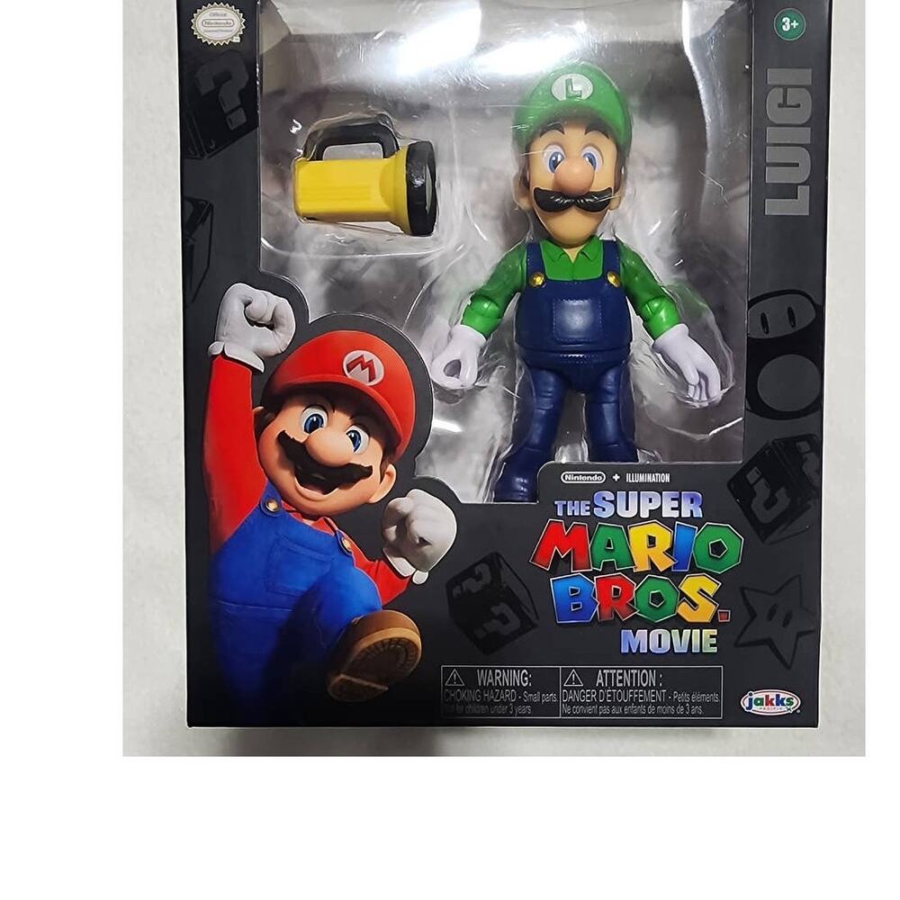 Super Mario bros movie Luigi figure